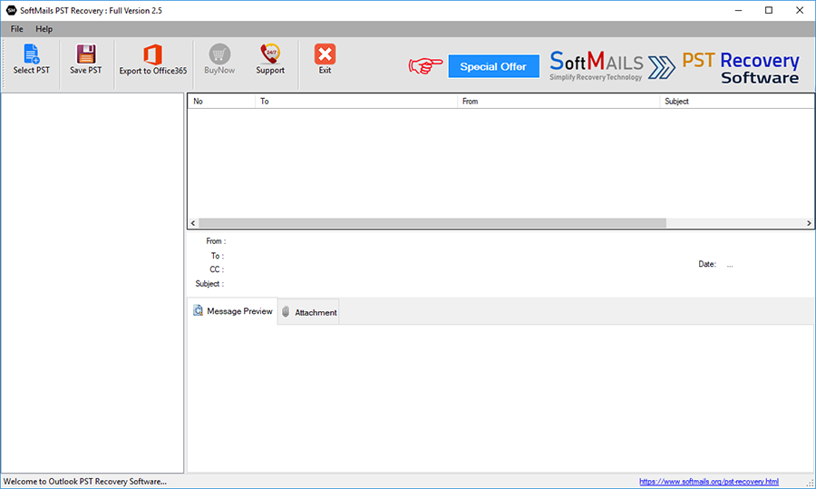 outlook pst recovery software softmails pst recovery