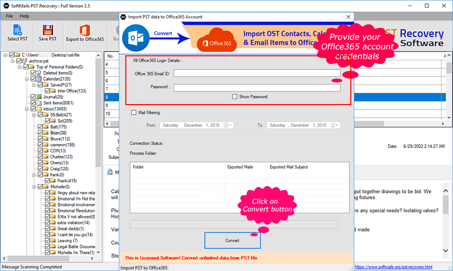 pst to office365 import pst to office365