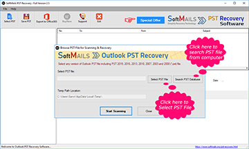 SoftMails PST Recovery